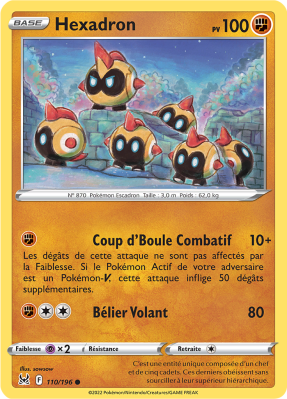 Carte Pokémon Hexadron 110/196 Commune Origine Perdue
