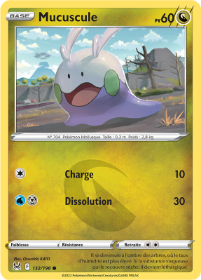 Carte Pokémon Mucuscule 132/196 Commune Origine Perdue