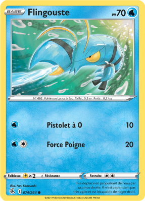 Carte Pokémon Flingouste 074/264 Commune Poing de Fusion