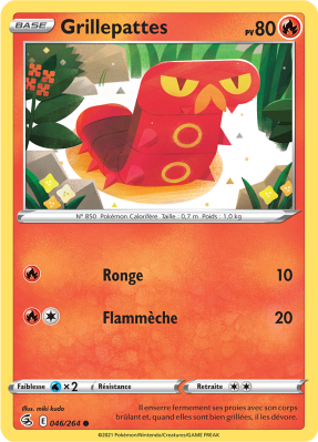 Carte Pokémon Grillepattes 046/264 Commune Poing de Fusion