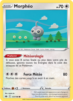 Carte Pokémon Morphéo 121/198 Commune Règne de Glace