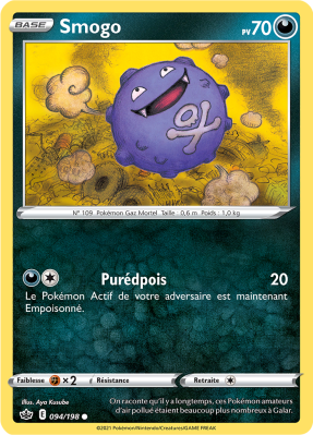Carte Pokémon Smogo 094/198 Commune Règne de Glace