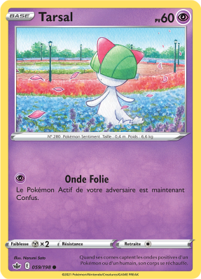 Carte Pokémon Tarsal 059/198 Commune Règne de Glace