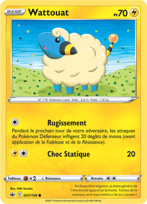 Carte Pokémon Wattouat 047/198 Commune Règne de Glace