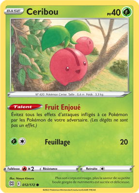 Carte Pokémon Ceribou 012/172 Commune Stars Étincelantes