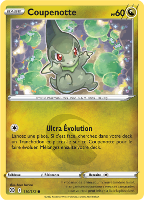 Carte Pokémon Coupenotte 110/172 Commune Stars Étincelantes