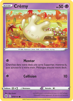 Carte Pokémon Crèmy 070/172 Commune Stars Étincelantes