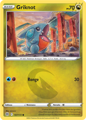 Carte Pokémon Griknot 107/172 Commune Stars Étincelantes