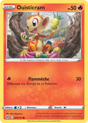 Carte Pokémon Ouisticram 024/172 Commune Stars Étincelantes