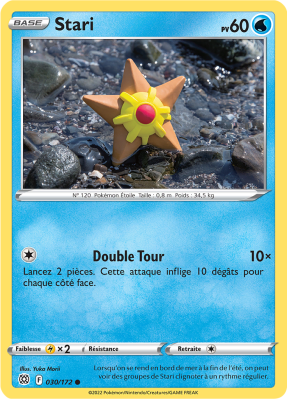 Carte Pokémon Stari 030/172 Commune Stars Étincelantes