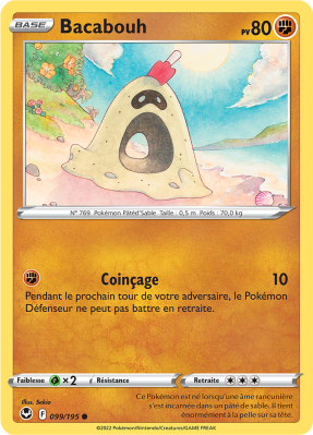 Carte Pokémon Bacabouh 099/195 Commune Tempête Argentée