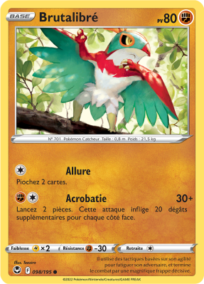 Carte Pokémon Brutalibré 098/195 Commune Tempête Argentée
