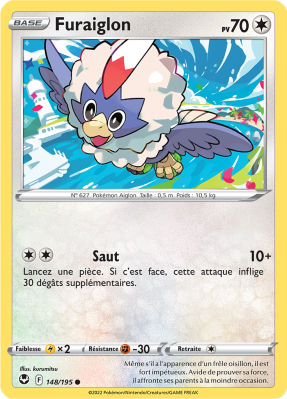 Carte Pokémon Furaiglon 148/195 Commune Tempête Argentée