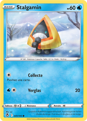 Carte Pokémon Stalgamin 041/195 Commune Tempête Argentée
