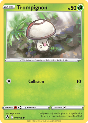 Carte Pokémon Trompignon 011/195 Commune Tempête Argentée