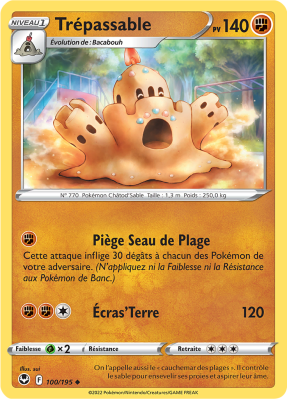 Carte Pokémon Trépassable 100/195 Commune Tempête Argentée