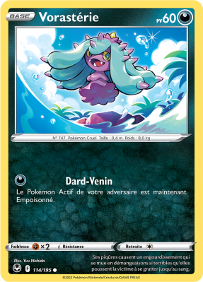Carte Pokémon Vorastérie 114/195 Commune Tempête Argentée