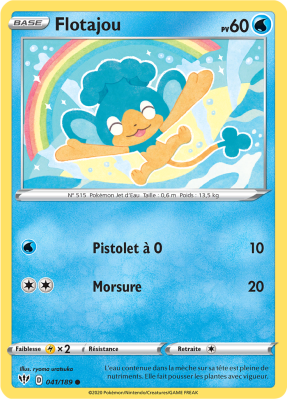 Carte Pokémon Flotajou 041/189 Commune Ténèbres Embrasées