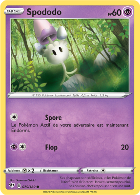 Carte Pokémon Spododo 079/189 Commune Ténèbres Embrasées