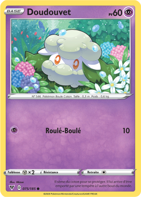 Carte Pokémon Doudouvet 075/185 Commune Voltage Éclatant