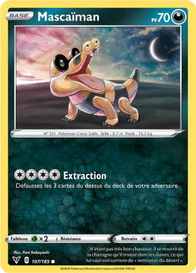 Carte Pokémon Mascaïman 107/185 Commune Voltage Éclatant