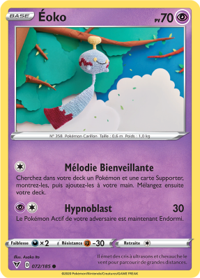 Carte Pokémon Éoko 072/185 Commune Voltage Éclatant