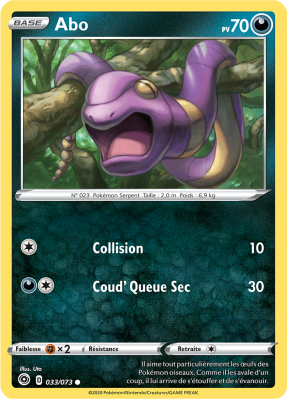 Carte Pokémon Abo 033/073 Commune La Voie du Maître