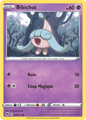 Carte Pokémon Bibichut 018/073 Commune La Voie du Maître