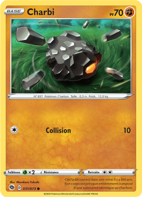 Carte Pokémon Charbi 031/073 Commune La Voie du Maître