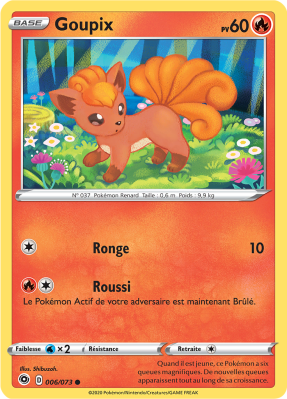 Carte Pokémon Goupix 006/073 Commune La Voie du Maître