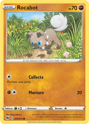 Carte Pokémon Rocabot 029/073 Commune La Voie du Maître