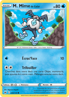 Carte Pokémon M. Mime de Galar 030/159 Commune Zénith Suprême