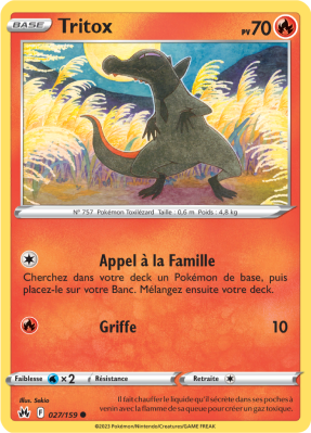 Carte Pokémon Tritox 027/159 Commune Zénith Suprême