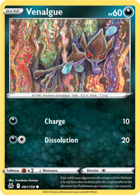 Carte Pokémon Venalgue 081/159 Commune Zénith Suprême