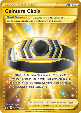 Carte Pokémon Ceinture Choix 211/189 Gold Astres Radieux