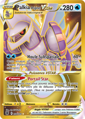 Carte Pokémon Palkia Originel-VSTAR 208/189 Gold Astres Radieux