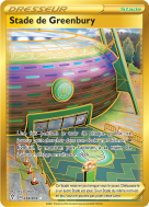 Carte Pokémon Stade de Greenbury 234/203 Gold Évolution Céleste