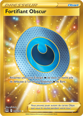 Carte Pokémon Fortifiant Obscur 216/196 Gold Origine Perdue