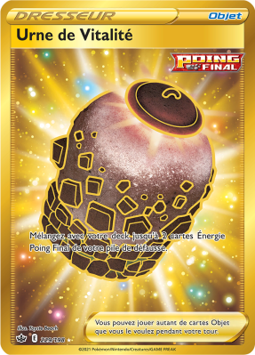 Carte Pokémon Urne de Vitalité 229/198 Gold Règne de Glace