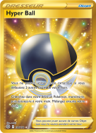 Carte Pokémon Hyper Ball 186/172 Gold Stars Étincelantes