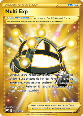 Carte Pokémon Multi Exp 180/163 Gold Styles de Combat