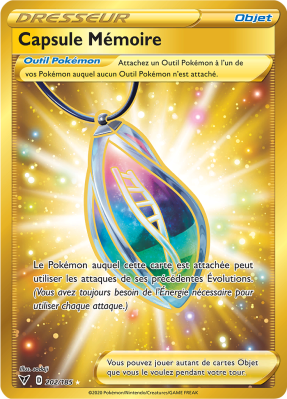 Carte Pokémon Capsule Mémoire 202/185 Gold Voltage Éclatant