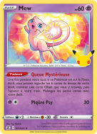 Carte Pokémon Mew 011/025 Holographique Célébrations (JCC)