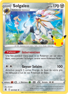 Carte Pokémon Solgaleo 021/025 Holographique Célébrations (JCC)