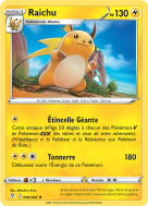 Carte Pokémon Raichu 050/203 Holographique Évolution Céleste