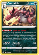 Carte Pokémon Crocorible 113/195 Holographique Tempête Argentée