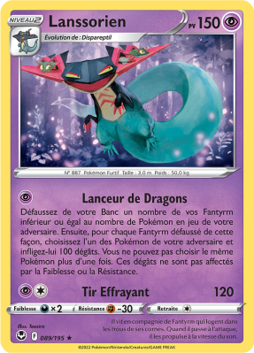 Carte Pokémon Lanssorien 089/195 Holographique Tempête Argentée