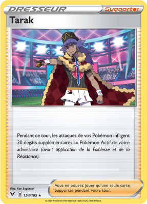 Carte Pokémon Tarak 154/185 Holographique Voltage Éclatant