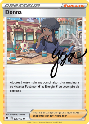 Carte Pokémon Donna 136/159 Holographique Zénith Suprême