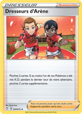 Carte Pokémon Dresseurs d'Arène 059/072 Peu commune Destinées Radieuses